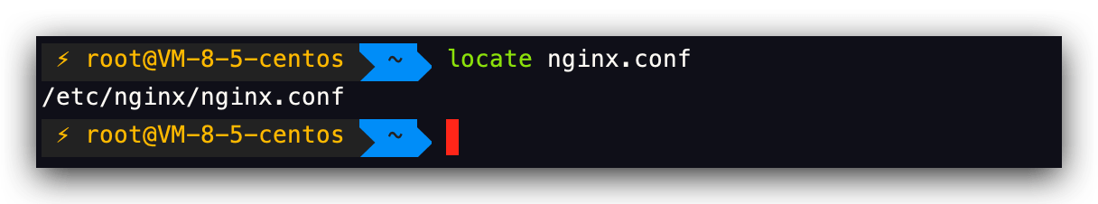 locate nginx